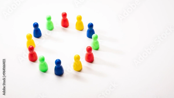 Obraz complete of large mixed red team