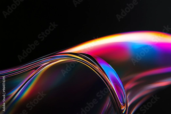 Obraz 3D abstract glass style background