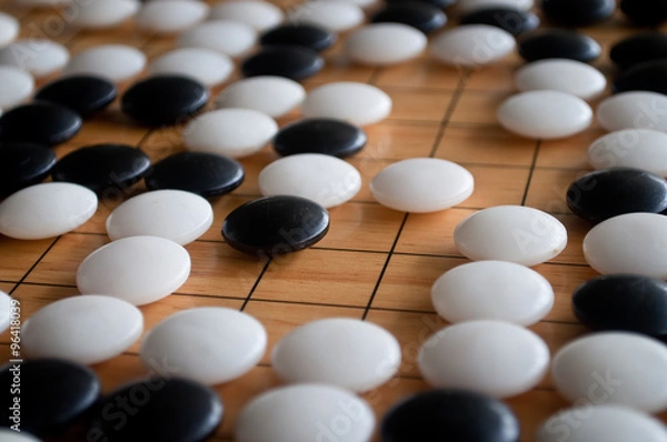 Obraz Białe terytorium w grze Go