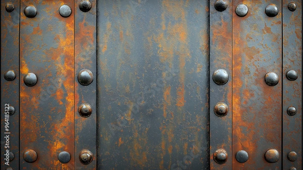 Obraz old metal door