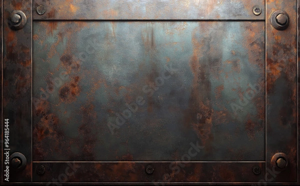 Obraz rusty metal door