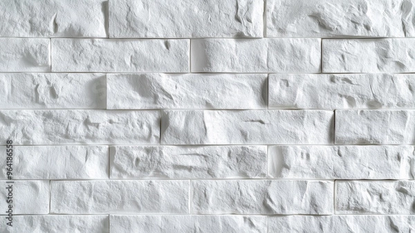 Obraz a white brick background