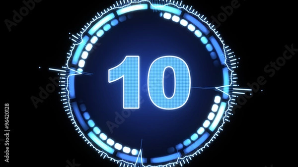 Fototapeta modern digital countdown timer