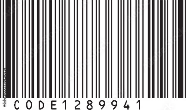 Fototapeta Illustration of barcode scan code93