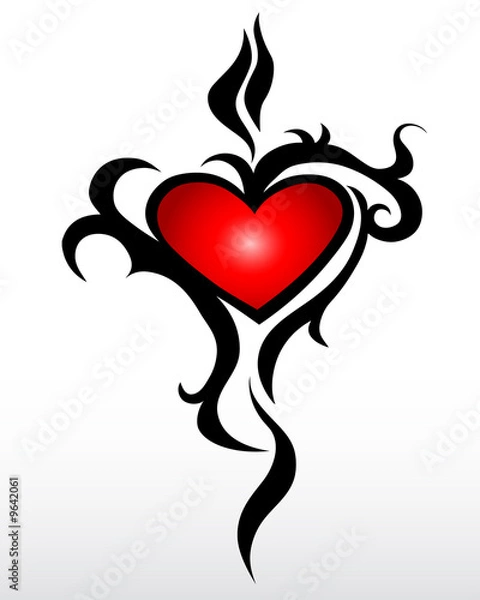 Obraz tribal heart