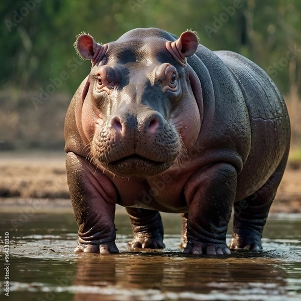 Obraz hippo generative ai