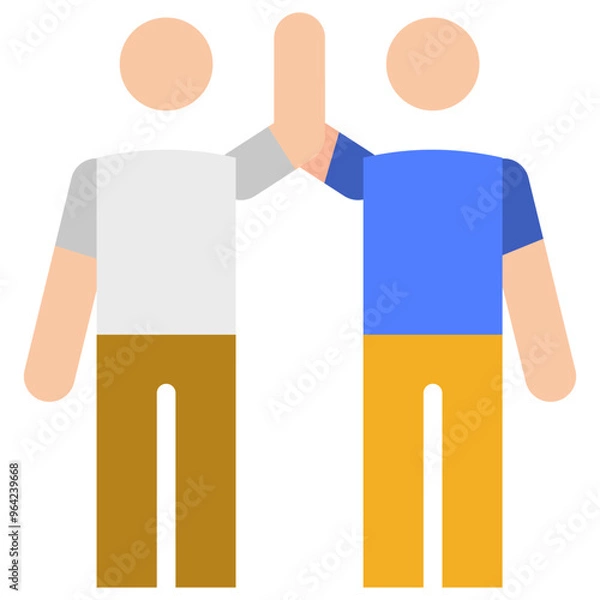 Obraz friends flat icon