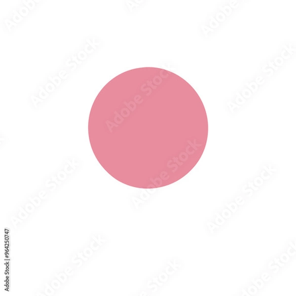 Fototapeta light pink circle vector without background