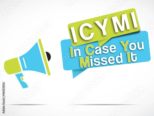 Fototapeta megafon: ICYMI