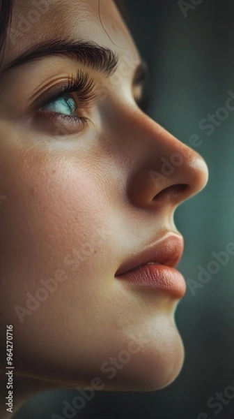 Fototapeta 20. A person looking hopeful, optimistic expression
