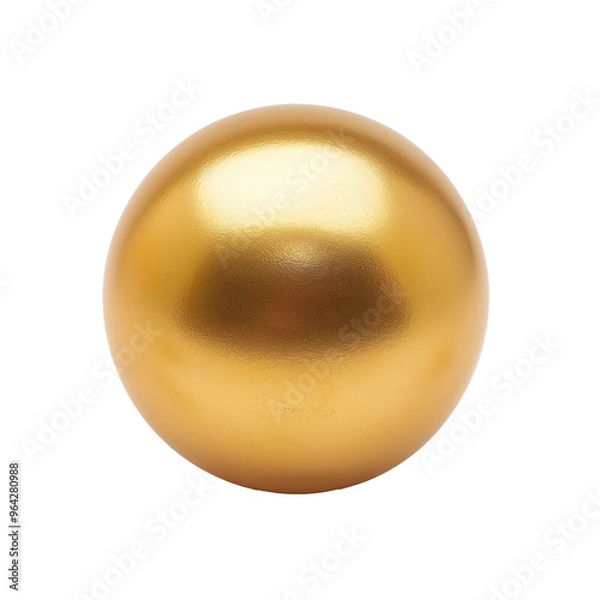 Obraz Gold round ball , metallic smooth brushed texture