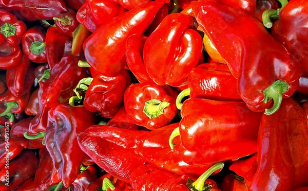 Obraz Red Peppers :Freshly picked red peppers
