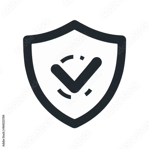 Obraz check mark icon isolated on transparent background - Generative AI