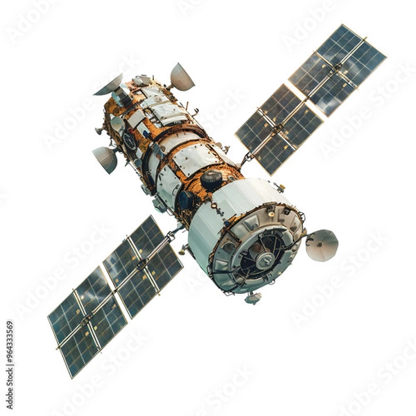 Fototapeta space station clock