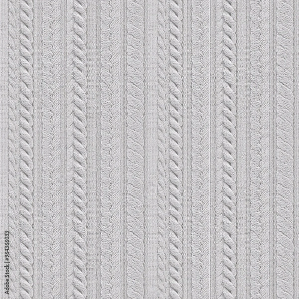 Obraz seamless pattern on ikat art wall paper