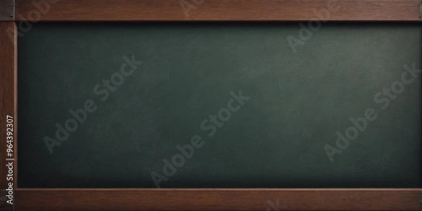 Fototapeta Empty Chalkboard with Wooden Frame