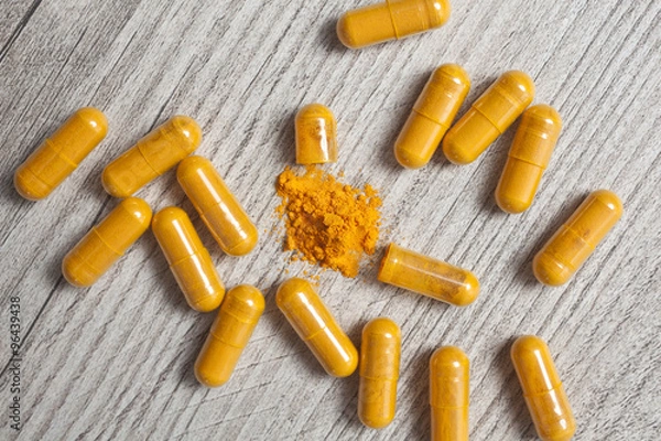 Obraz Curcuma pills