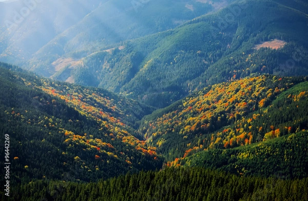 Obraz Over the mountains view