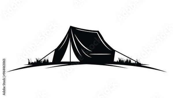 Obraz tent shape silhouette