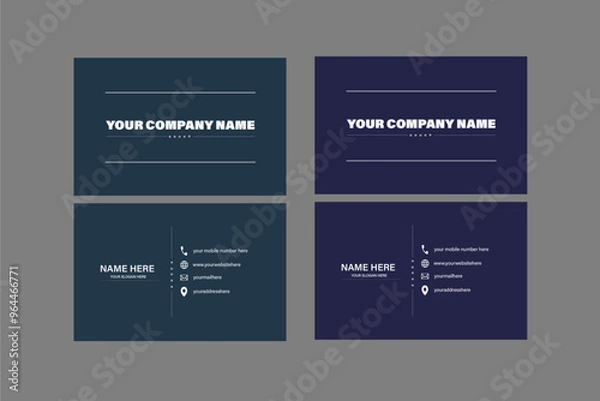 Fototapeta modern business card with simple and clean concept