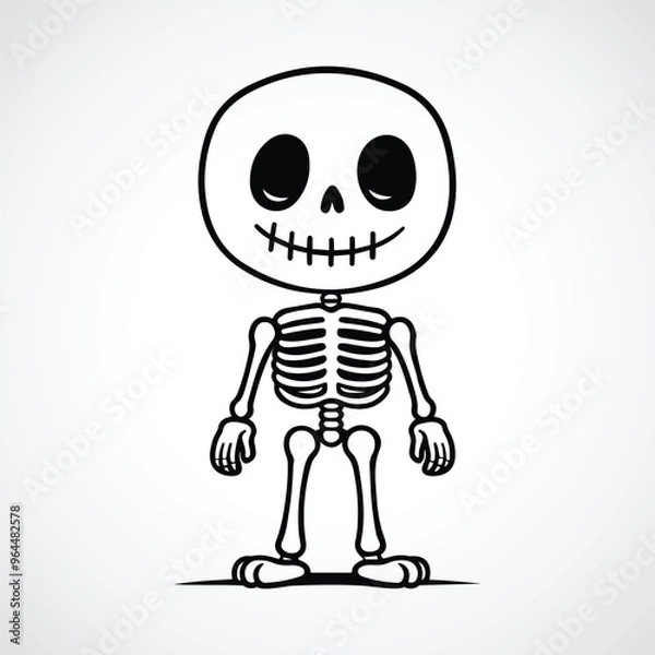 Obraz Skull icon vector illustration