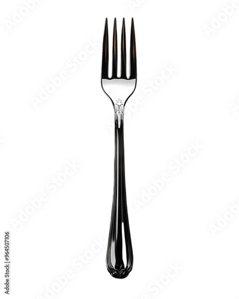 Obraz Elegant Silver Fork: A Classic Dining Utensil