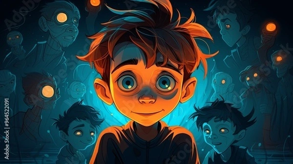 Obraz Children and modern technologies