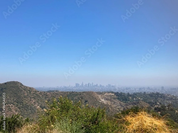 Obraz L.A. Timeline Over Cliff