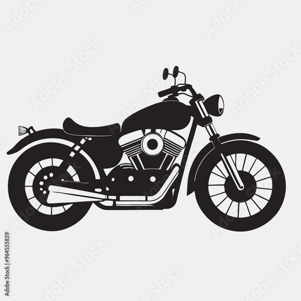 Obraz High-Quality Motorcycle Vector Illustrations