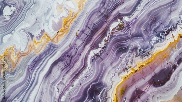 Fototapeta A captivating texture of marble forms a colorful background. The marble shows unique patterns and swirls, with a variety of colors blending together. This background has a rich and luxurious feel, wit