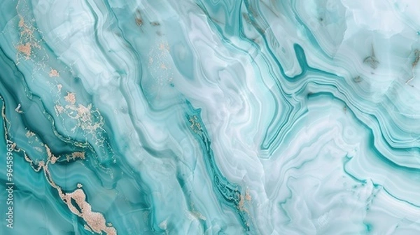 Fototapeta A captivating texture of marble forms a colorful background. The marble shows unique patterns and swirls, with a variety of colors blending together. This background has a rich and luxurious feel, wit