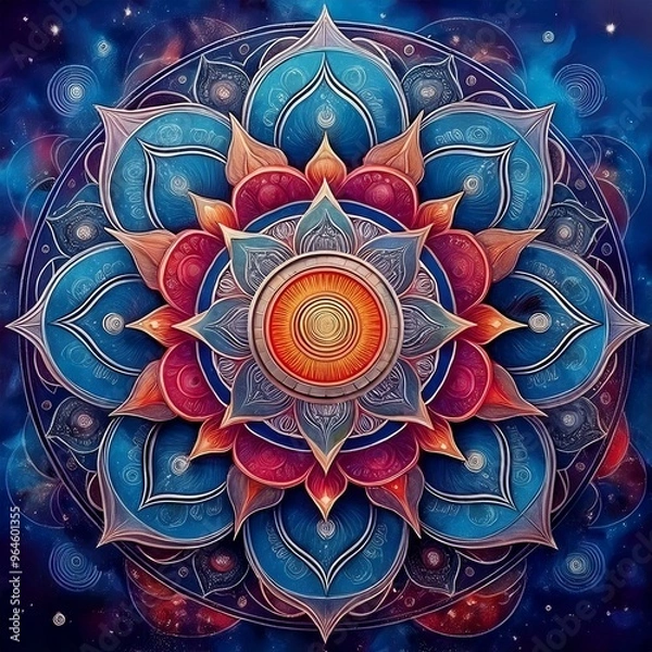 Obraz Mandala Farbig Indisch