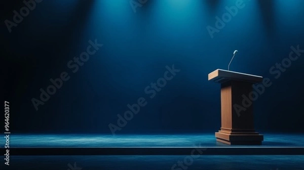 Obraz Political Stage Pulpit Background
