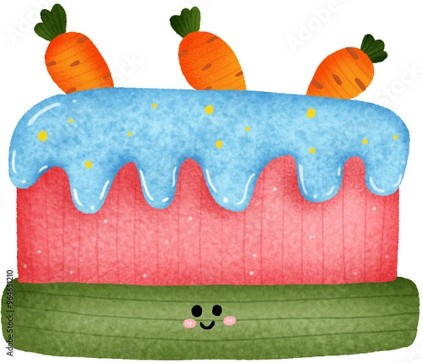 Obraz Cake carrot