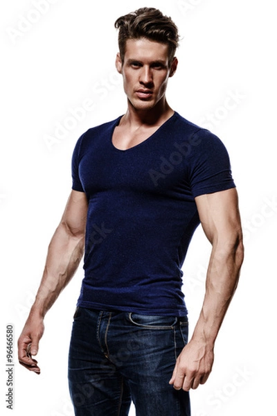 Obraz A young man with a beautiful physique
