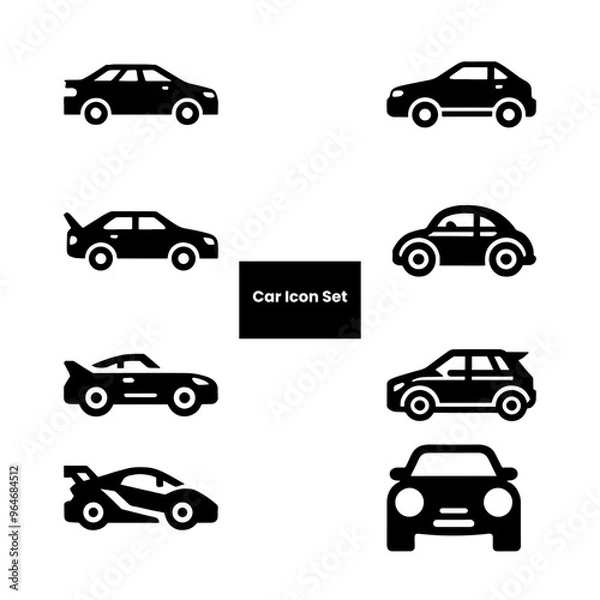 Obraz car icon set vector