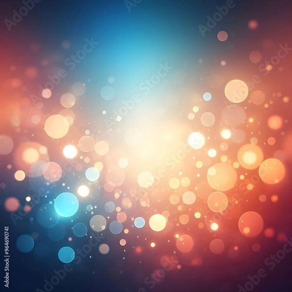 Fototapeta color full soft blur boke background and lights shimmer, creating a lively and magical backdrop for evening festivities