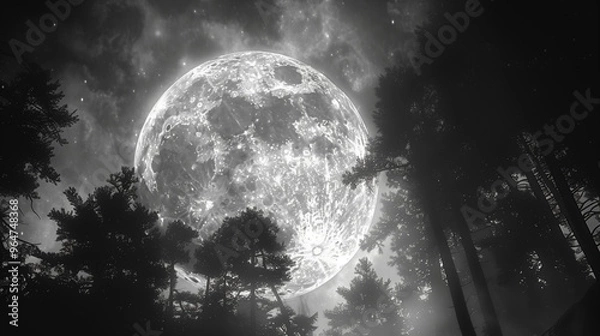 Obraz moon in the sky