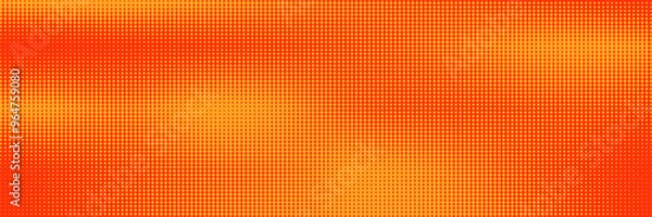 Obraz Dots halftone orange color pattern gradient texture with technology digital background. Dots pop art comics with nature graphic design.