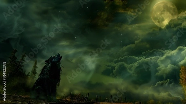 Obraz Howling at the Moon