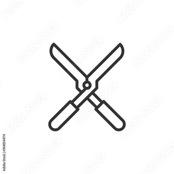 Obraz Shears Icon  - Grass Cutter Icon
