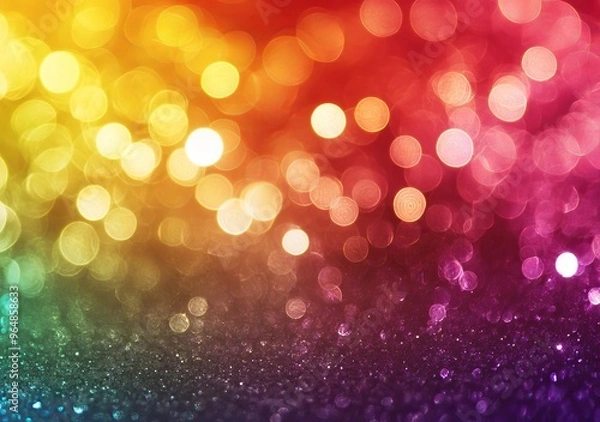Fototapeta Glittery abstract background with multicolored design
