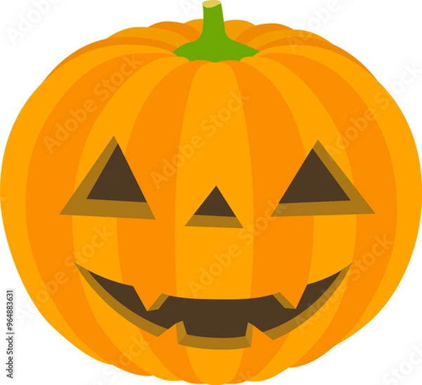 Fototapeta ハロウィンのカボチャ2.
ハロウィンのオレンジ色のカボチャイラストです。