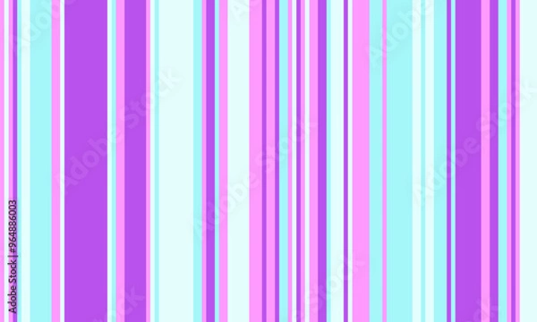 Obraz Pattern of vertical stripes, colorful thin and thick lines. Irregular stripe background, vector seamless texture. Abstract striped geometric design in bright colors.