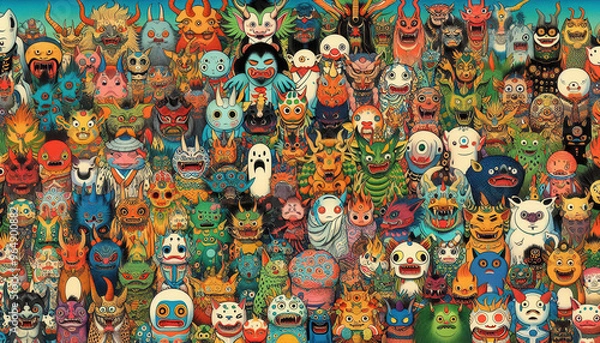 Obraz 日本画／妖怪