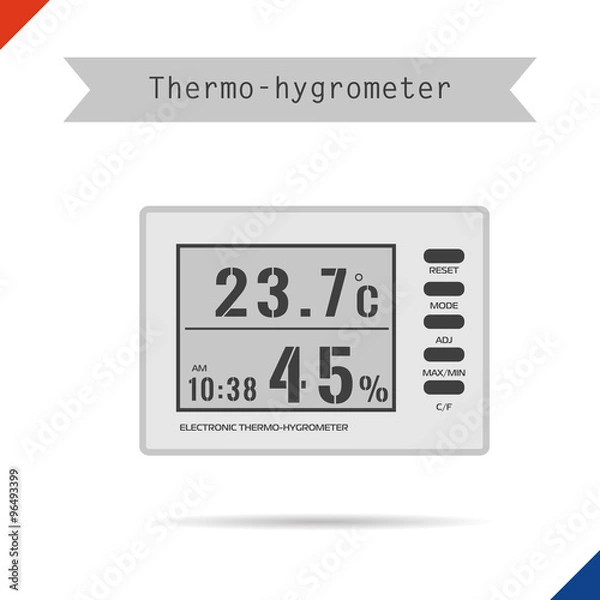 Obraz Digital thermometer hygrometer icon