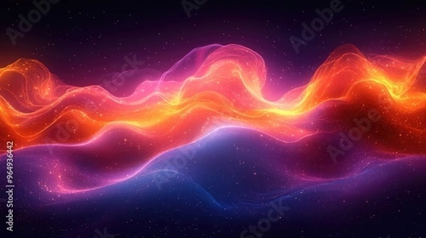 Fototapeta Abstract Cosmic Waves