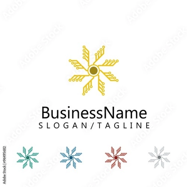 Obraz Computer logo icon Vector