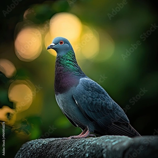 Obraz pigeon isolated on summer background
