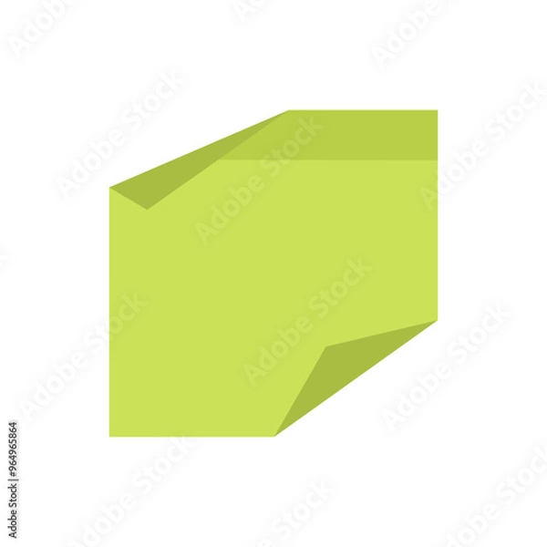 Fototapeta Flat Sticky Note Template